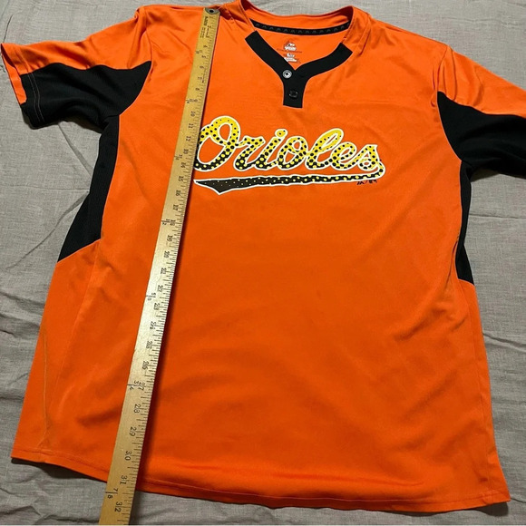 Baltimore Orioles Majestic Jersey Shirt Size XL Loose fit Cool Base Baseball MLB - Picture 5 of 6